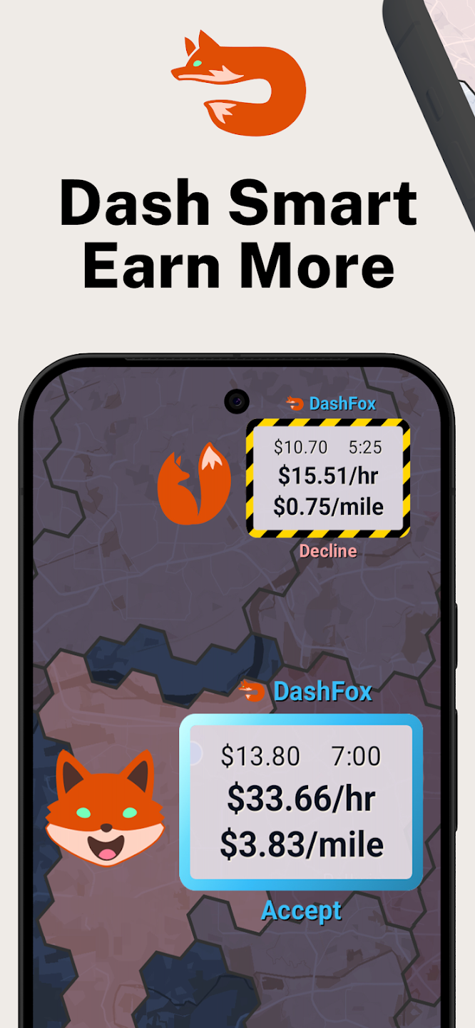 DashFox showing earnings optimization